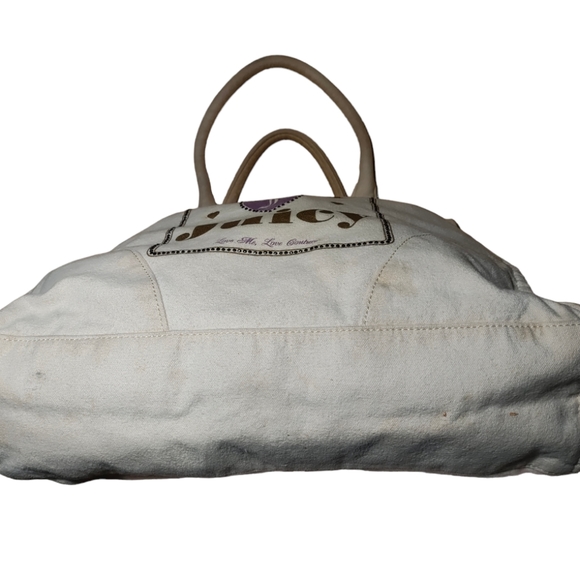Juicy Couture Oatmeal Canvas Tote - Picture 7 of 11